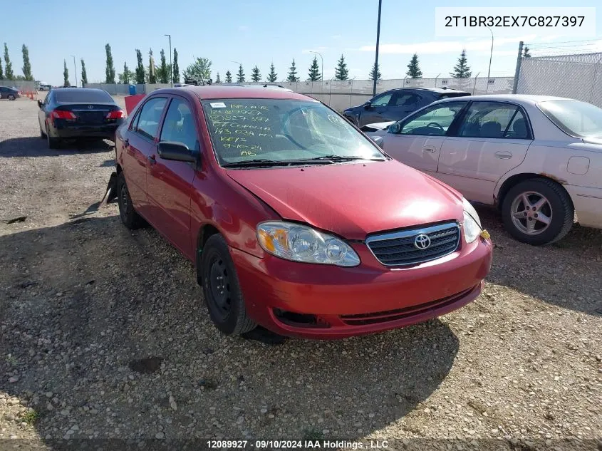 2007 Toyota Corolla Ce VIN: 2T1BR32EX7C827397 Lot: 12089927