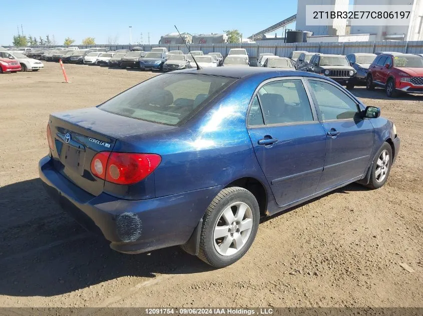 2007 Toyota Corolla Ce/Le/S VIN: 2T1BR32E77C806197 Lot: 12091754