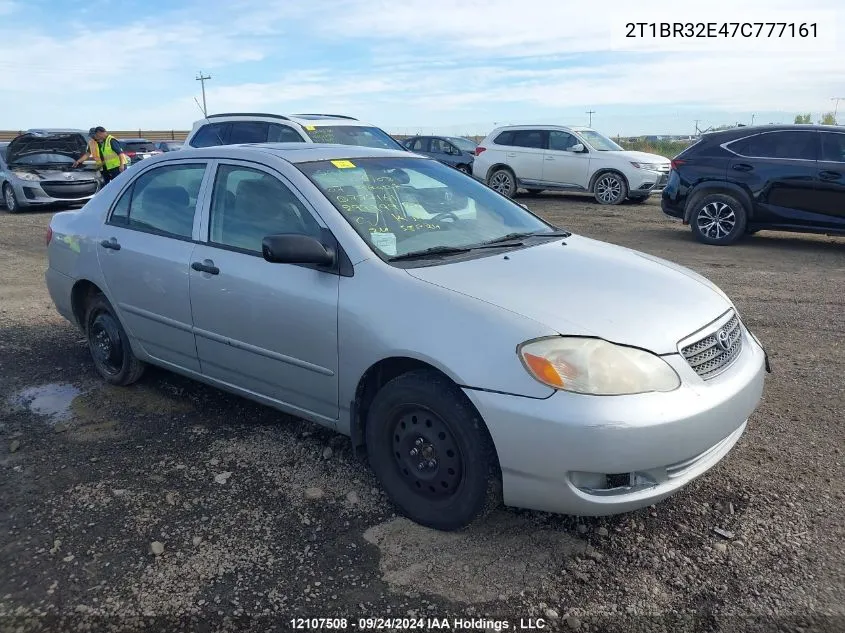 2007 Toyota Corolla Ce/Le/S VIN: 2T1BR32E47C777161 Lot: 12107508