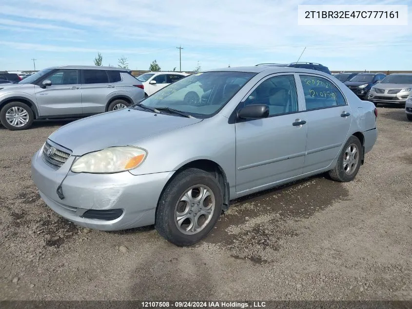 2007 Toyota Corolla Ce/Le/S VIN: 2T1BR32E47C777161 Lot: 12107508