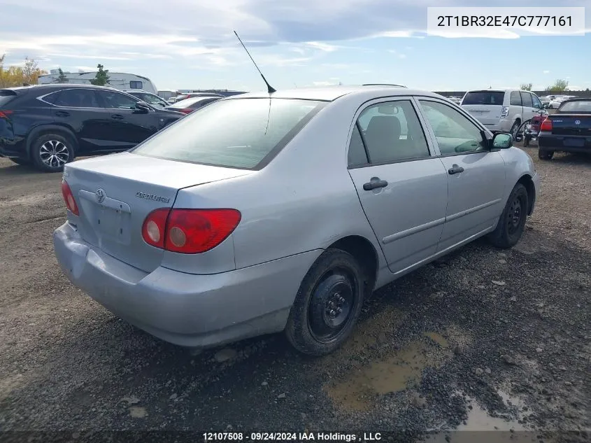 2007 Toyota Corolla Ce/Le/S VIN: 2T1BR32E47C777161 Lot: 12107508