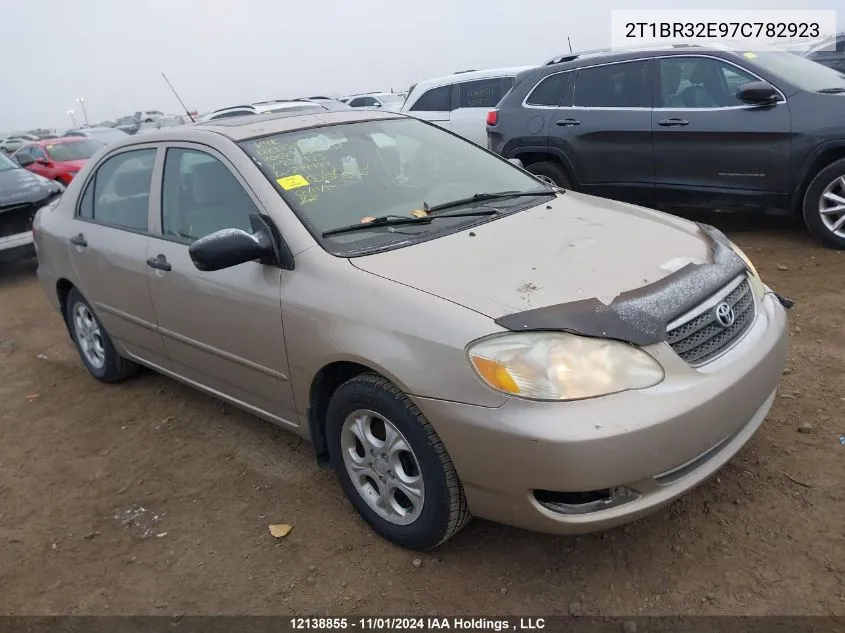 2007 Toyota Corolla VIN: 2T1BR32E97C782923 Lot: 12138855