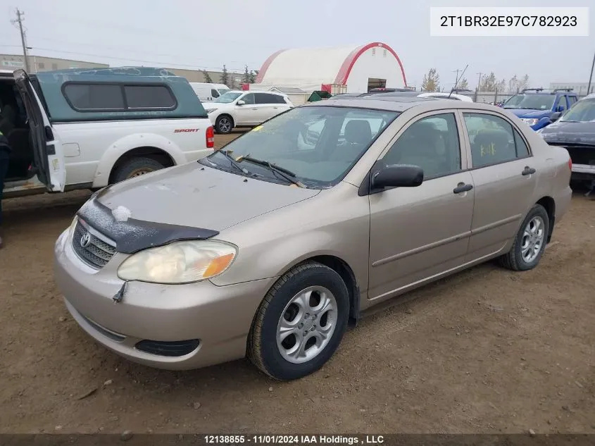 2007 Toyota Corolla VIN: 2T1BR32E97C782923 Lot: 12138855