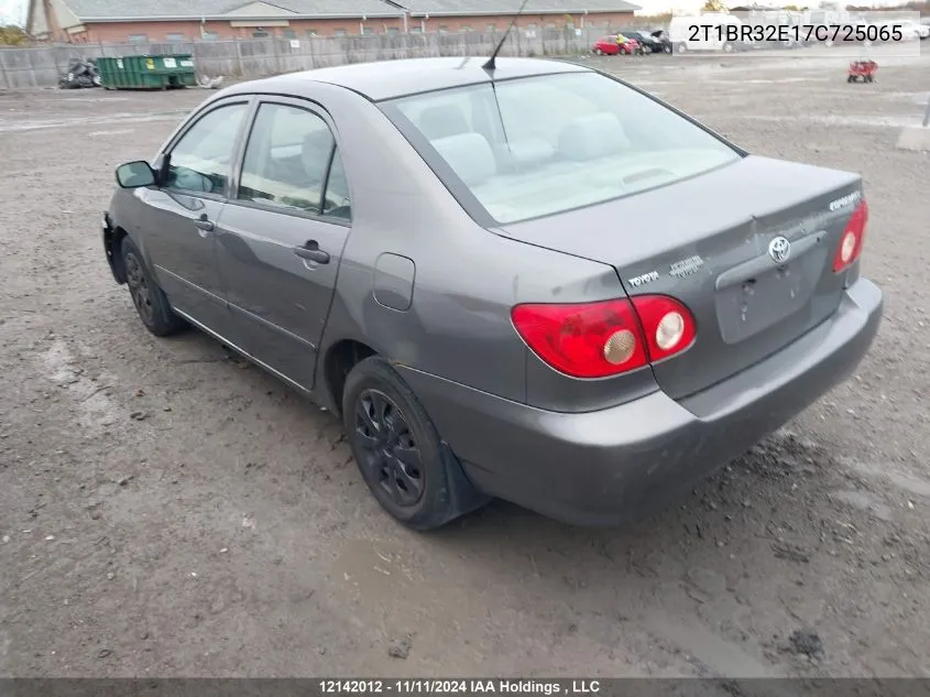 2007 Toyota Corolla Ce/Le/S VIN: 2T1BR32E17C725065 Lot: 12142012