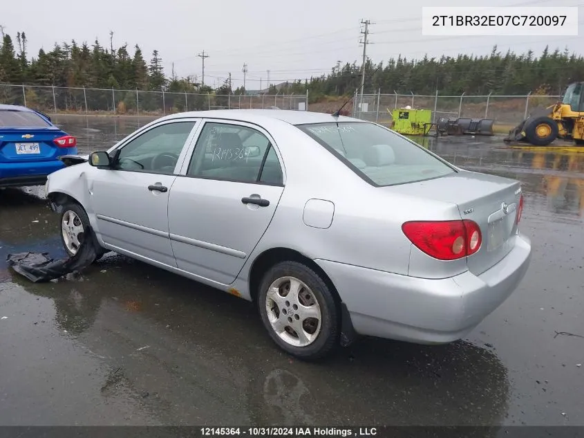 2007 Toyota Corolla Ce/Le/S VIN: 2T1BR32E07C720097 Lot: 12145364