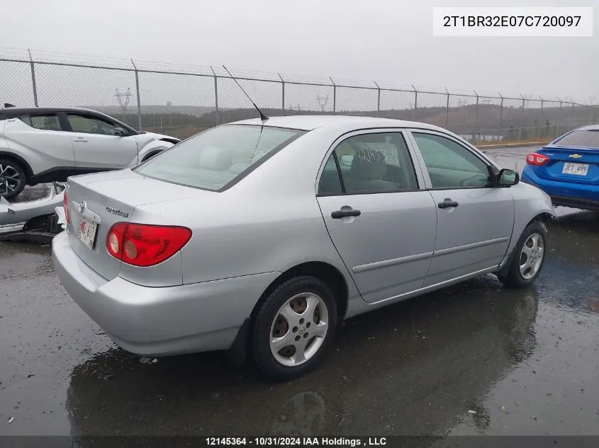 2007 Toyota Corolla Ce/Le/S VIN: 2T1BR32E07C720097 Lot: 12145364