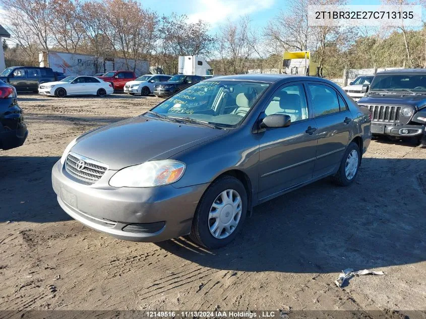 2007 Toyota Corolla Ce/Le/Sport VIN: 2T1BR32E27C713135 Lot: 12149516