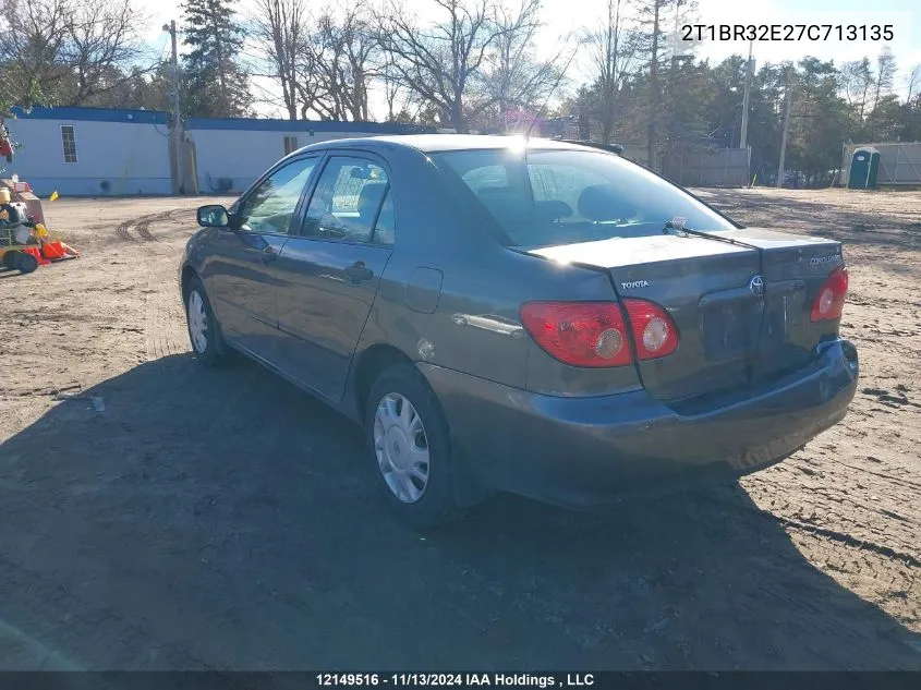 2007 Toyota Corolla Ce/Le/Sport VIN: 2T1BR32E27C713135 Lot: 12149516