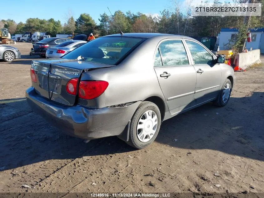 2007 Toyota Corolla Ce/Le/Sport VIN: 2T1BR32E27C713135 Lot: 12149516