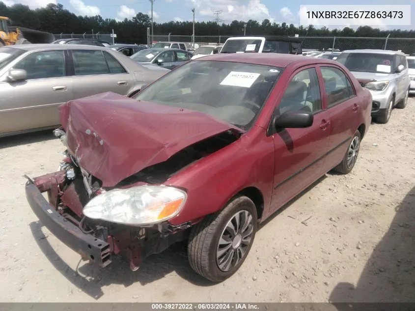 2007 Toyota Corolla Ce VIN: 1NXBR32E67Z863473 Lot: 39272022