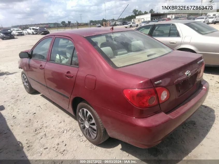 2007 Toyota Corolla Ce VIN: 1NXBR32E67Z863473 Lot: 39272022