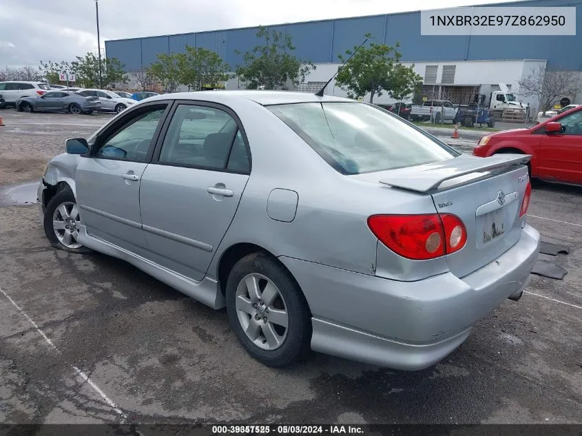 2007 Toyota Corolla S VIN: 1NXBR32E97Z862950 Lot: 39357525