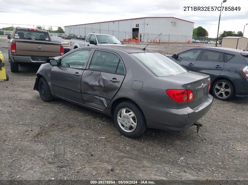 2007 Toyota Corolla Ce VIN: 2T1BR32E57C785849 Lot: 39378954