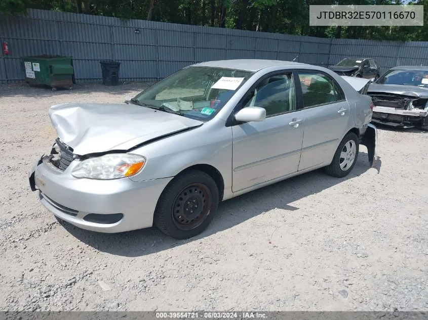 JTDBR32E570116670 2007 Toyota Corolla Le