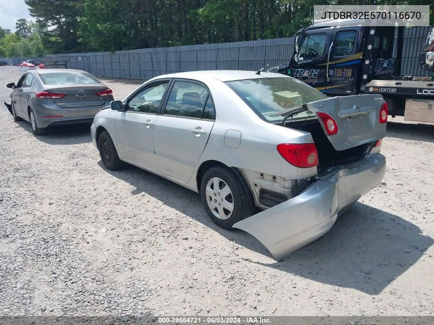 JTDBR32E570116670 2007 Toyota Corolla Le