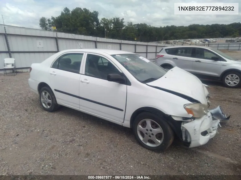 2007 Toyota Corolla Ce/Le/S VIN: 1NXBR32E77Z894232 Lot: 39687577