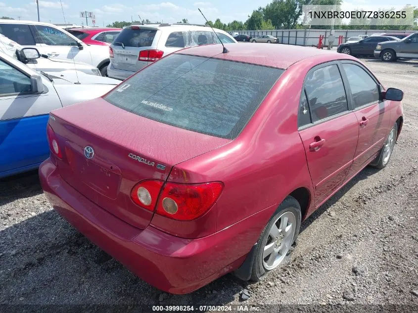 2007 Toyota Corolla Le VIN: 1NXBR30E07Z836255 Lot: 39998254