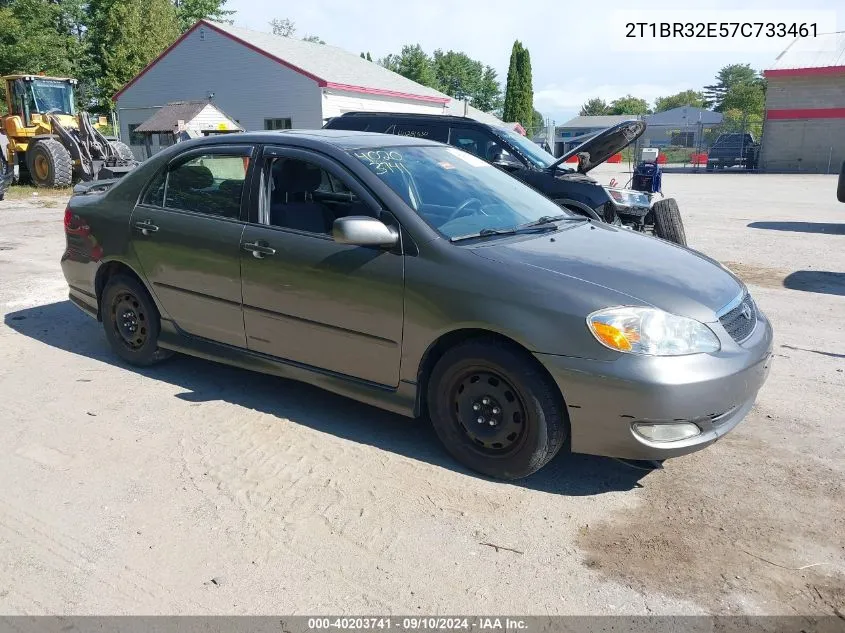 2007 Toyota Corolla S VIN: 2T1BR32E57C733461 Lot: 40203741