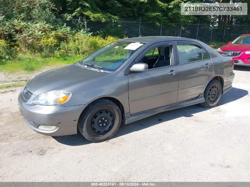 2007 Toyota Corolla S VIN: 2T1BR32E57C733461 Lot: 40203741