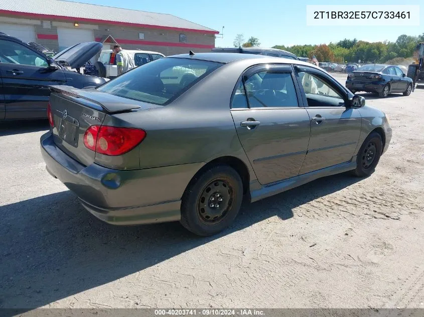 2007 Toyota Corolla S VIN: 2T1BR32E57C733461 Lot: 40203741