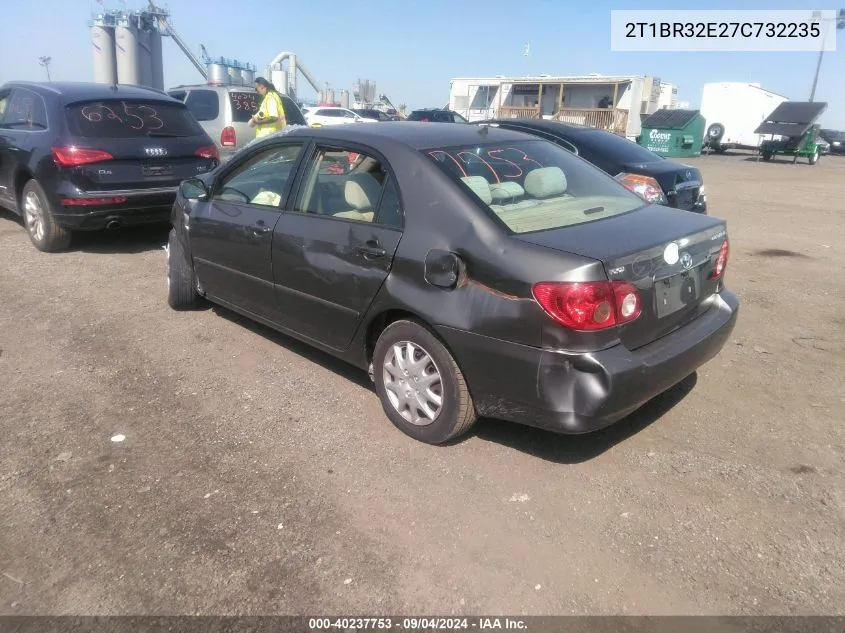 2007 Toyota Corolla Le VIN: 2T1BR32E27C732235 Lot: 40504020