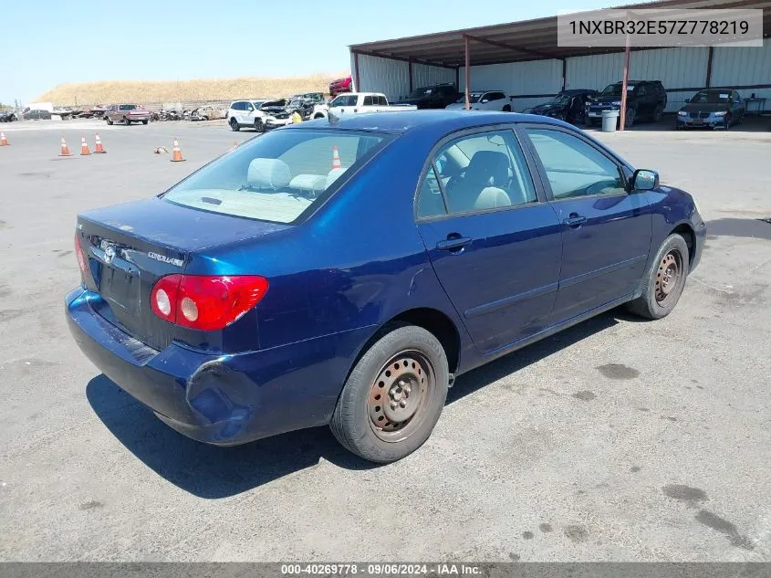 1NXBR32E57Z778219 2007 Toyota Corolla Le