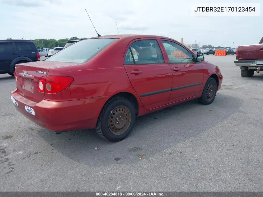 2007 Toyota Corolla Ce VIN: JTDBR32E170123454 Lot: 40284818