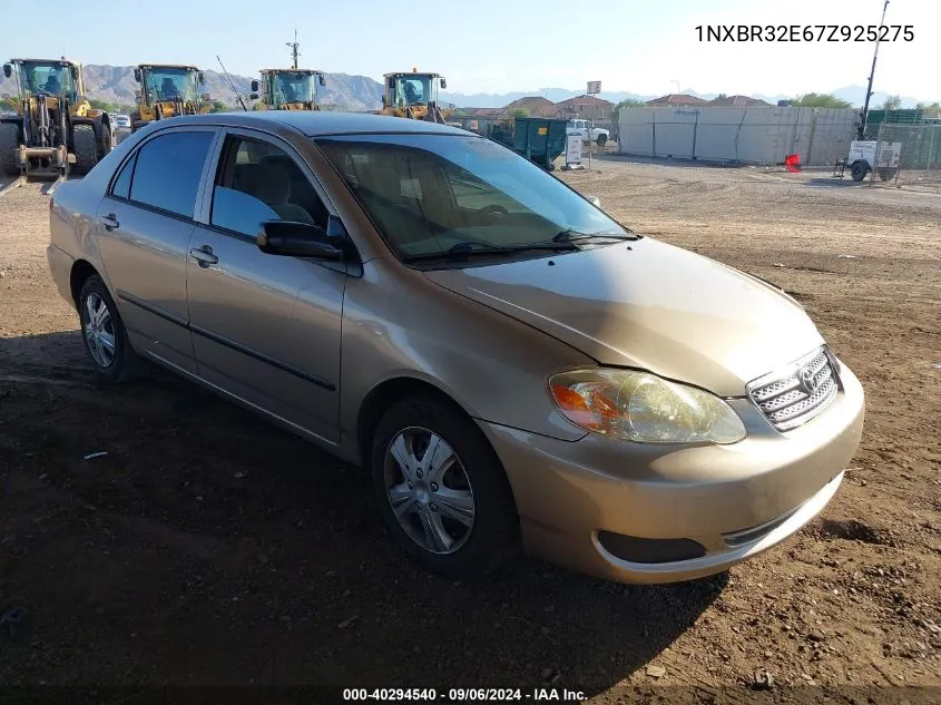 1NXBR32E67Z925275 2007 Toyota Corolla Ce