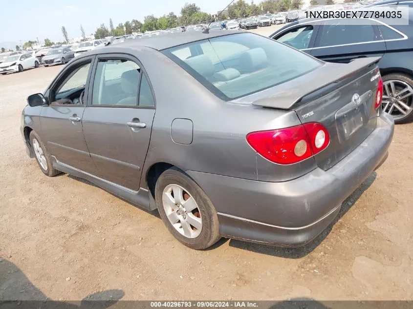 2007 Toyota Corolla S VIN: 1NXBR30EX7Z784035 Lot: 40296793