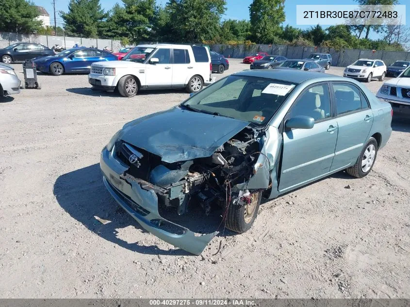 2007 Toyota Corolla Ce/Le/S VIN: 2T1BR30E87C772483 Lot: 40297275