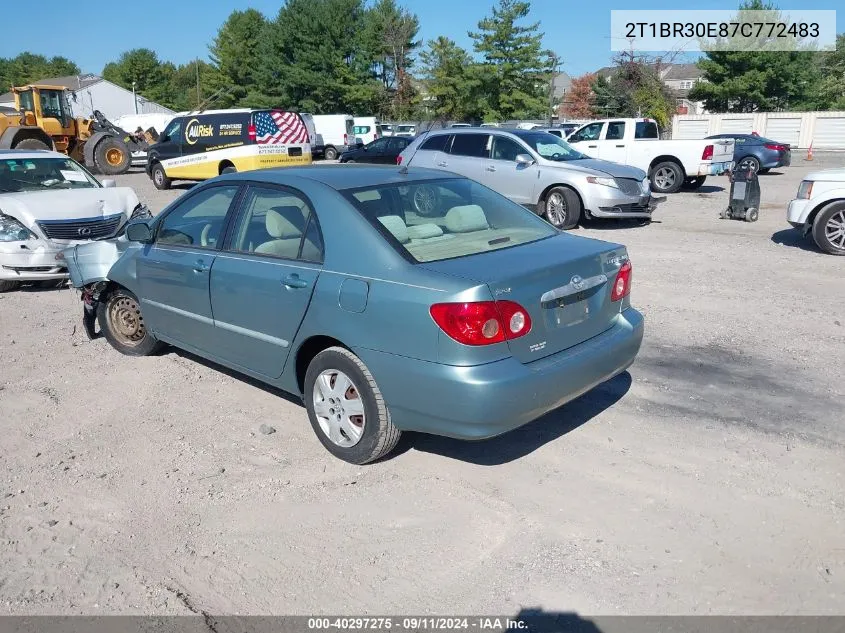 2007 Toyota Corolla Ce/Le/S VIN: 2T1BR30E87C772483 Lot: 40297275