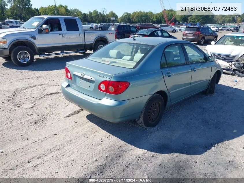 2007 Toyota Corolla Ce/Le/S VIN: 2T1BR30E87C772483 Lot: 40297275