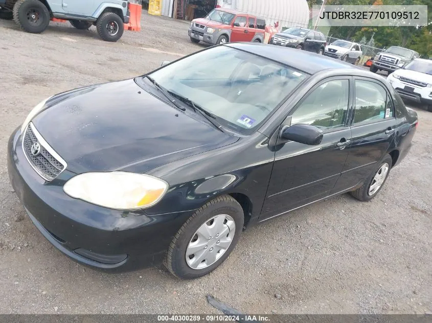 2007 Toyota Corolla Le VIN: JTDBR32E770109512 Lot: 40300289