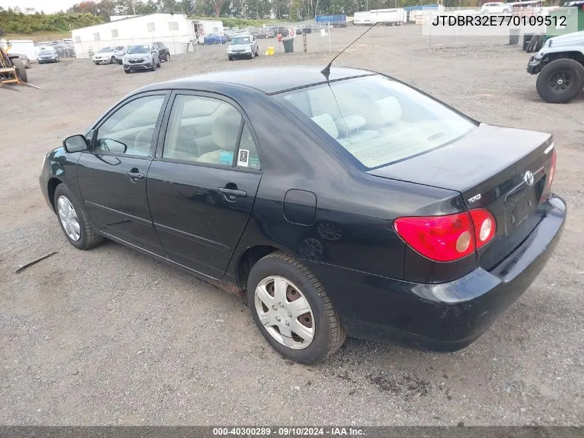 2007 Toyota Corolla Le VIN: JTDBR32E770109512 Lot: 40300289