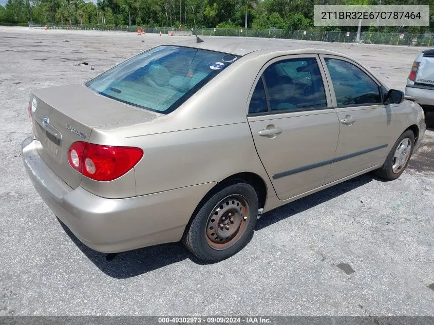 2007 Toyota Corolla Ce VIN: 2T1BR32E67C787464 Lot: 40302973