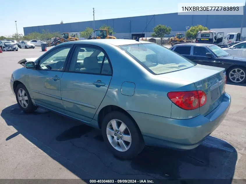 2007 Toyota Corolla Le VIN: 1NXBR30E77Z783893 Lot: 40304603