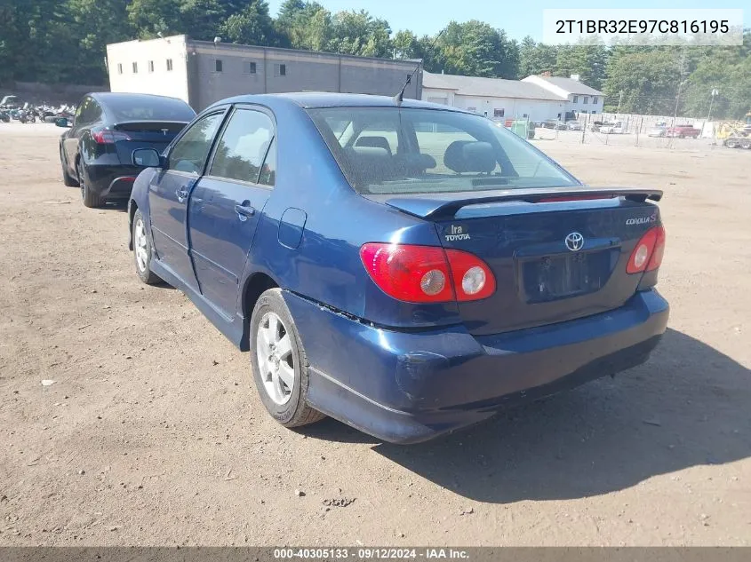 2T1BR32E97C816195 2007 Toyota Corolla S