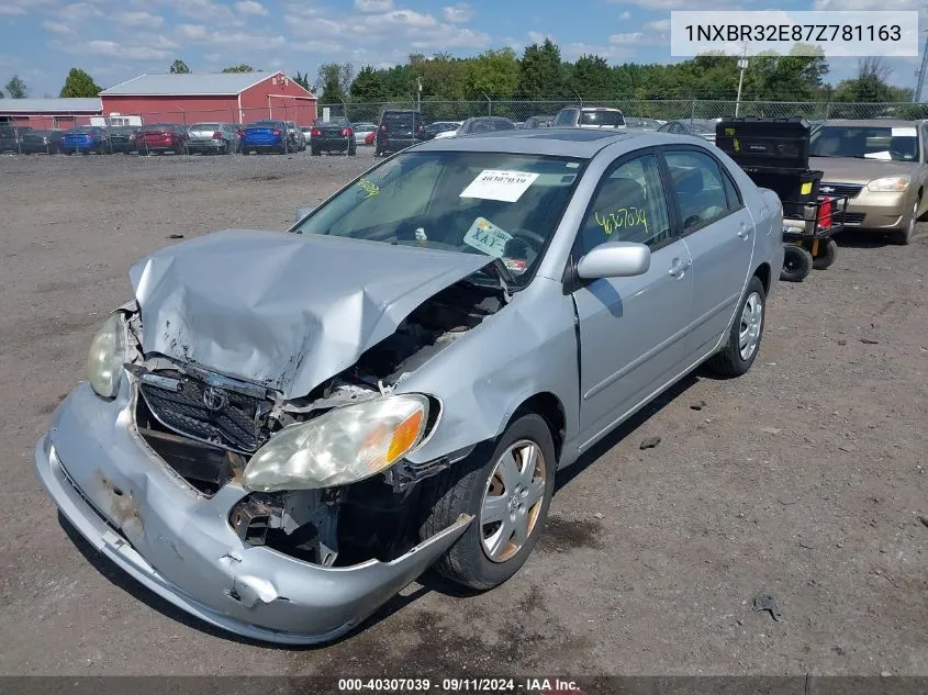 2007 Toyota Corolla Le VIN: 1NXBR32E87Z781163 Lot: 40307039