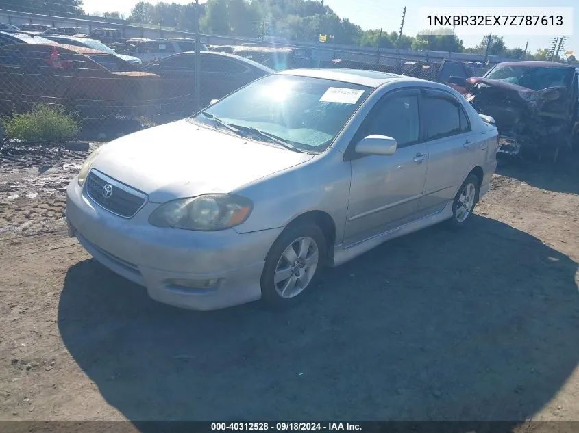 2007 Toyota Corolla S VIN: 1NXBR32EX7Z787613 Lot: 40312528