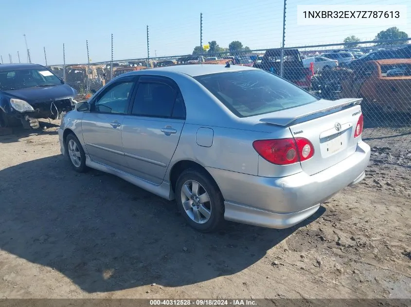 2007 Toyota Corolla S VIN: 1NXBR32EX7Z787613 Lot: 40312528