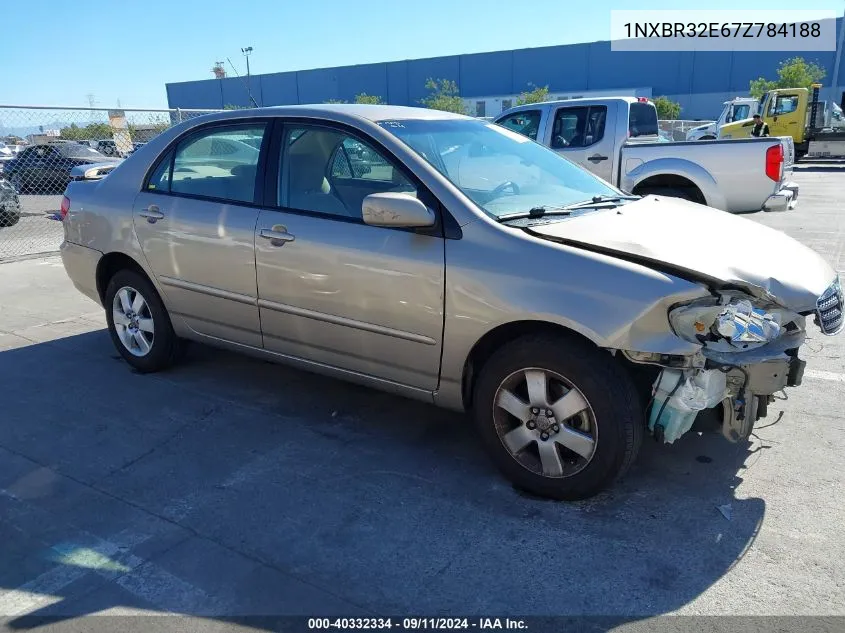 2007 Toyota Corolla Le VIN: 1NXBR32E67Z784188 Lot: 40332334