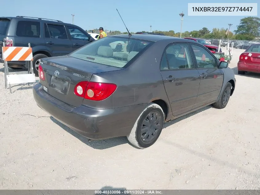 2007 Toyota Corolla Le VIN: 1NXBR32E97Z774447 Lot: 40333056