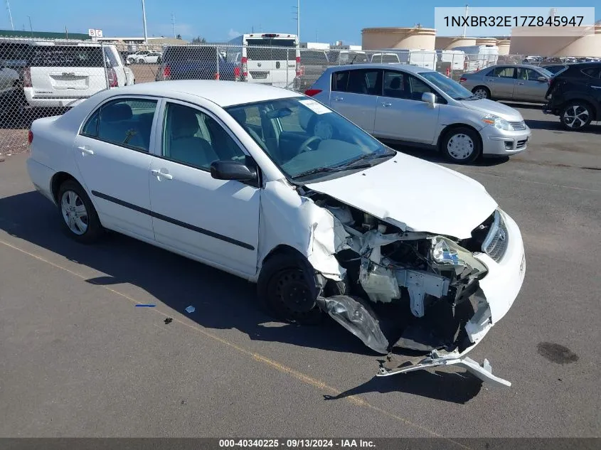 2007 Toyota Corolla Ce VIN: 1NXBR32E17Z845947 Lot: 40340225