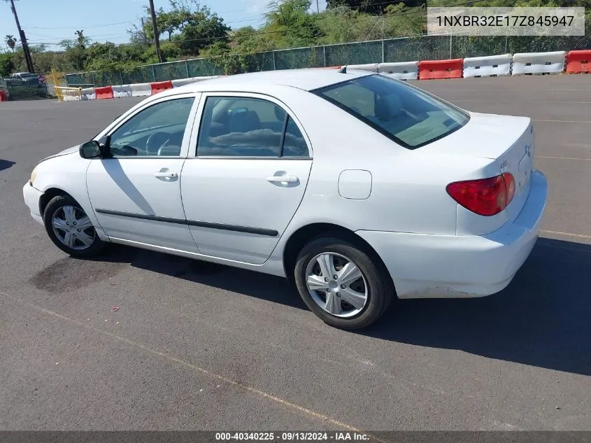 2007 Toyota Corolla Ce VIN: 1NXBR32E17Z845947 Lot: 40340225