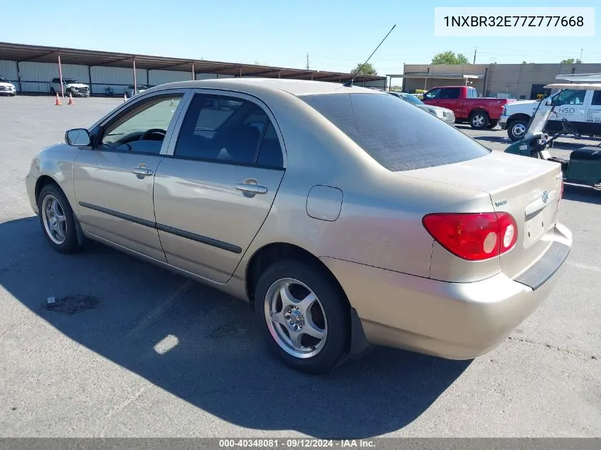 2007 Toyota Corolla Ce VIN: 1NXBR32E77Z777668 Lot: 40348081