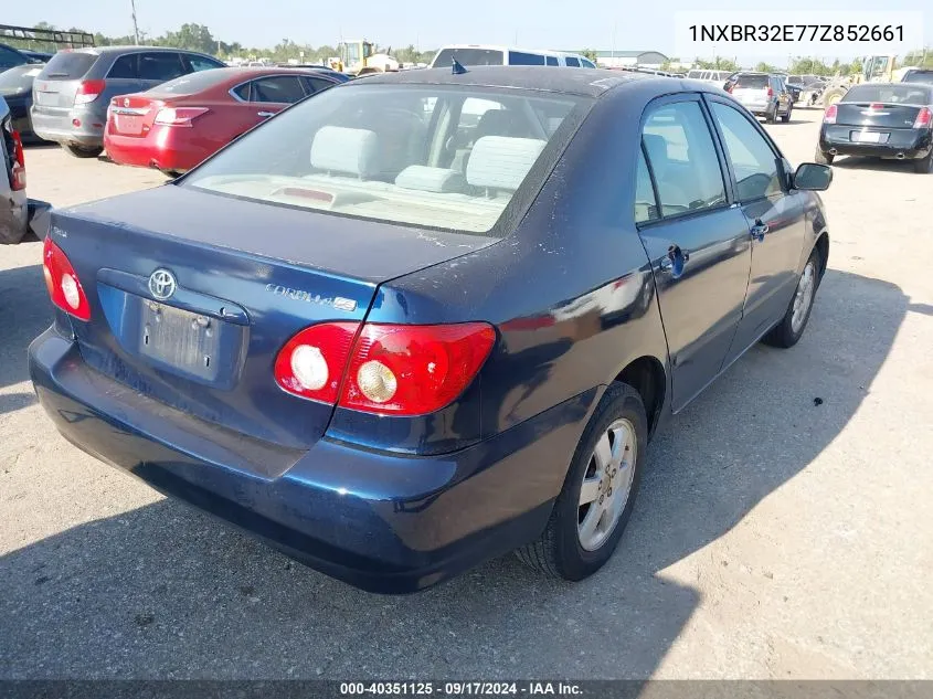 2007 Toyota Corolla Ce VIN: 1NXBR32E77Z852661 Lot: 40351125