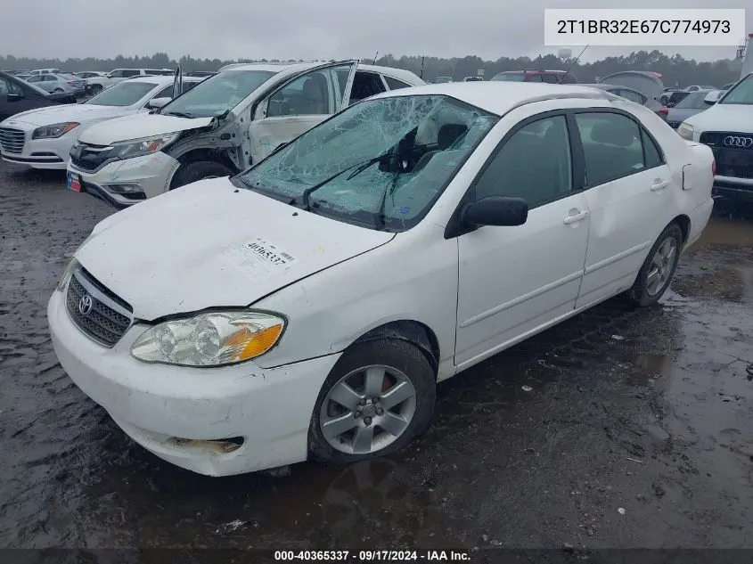 2007 Toyota Corolla Le VIN: 2T1BR32E67C774973 Lot: 40365337