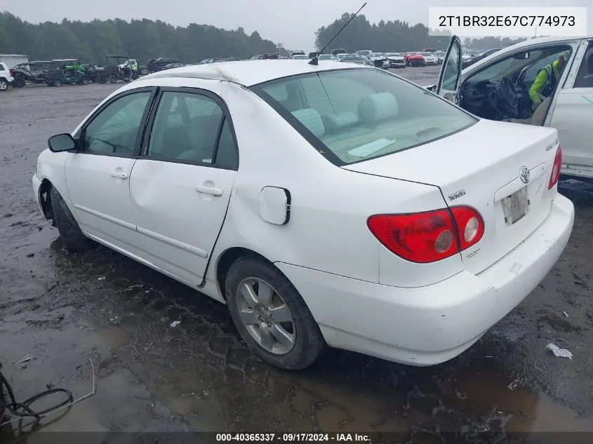 2007 Toyota Corolla Le VIN: 2T1BR32E67C774973 Lot: 40365337