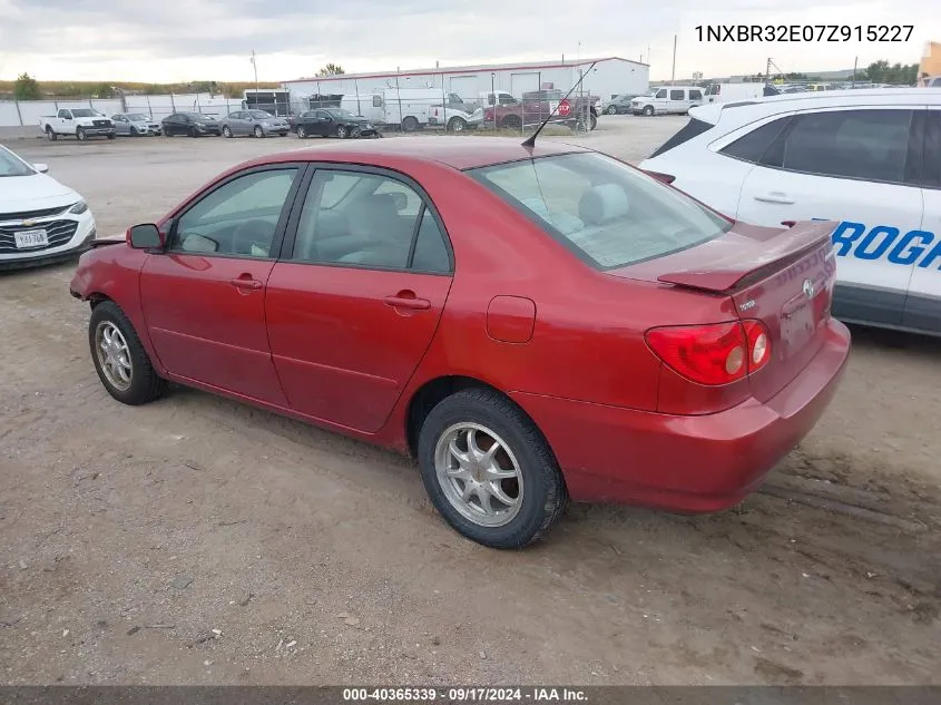 2007 Toyota Corolla Le VIN: 1NXBR32E07Z915227 Lot: 40365339