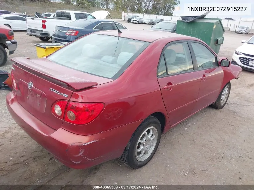 2007 Toyota Corolla Le VIN: 1NXBR32E07Z915227 Lot: 40365339